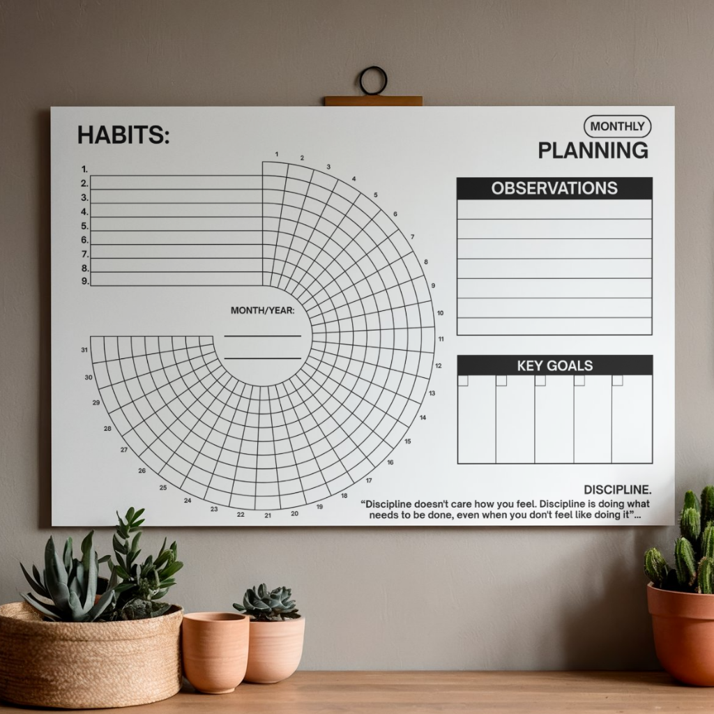 DISCIPLINE. HABIT TRACKER