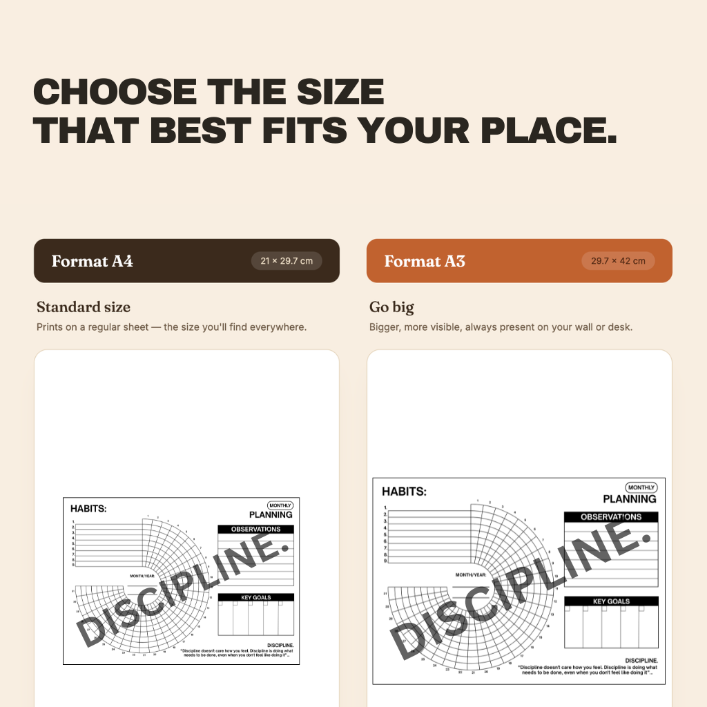 DISCIPLINE. HABIT TRACKER
