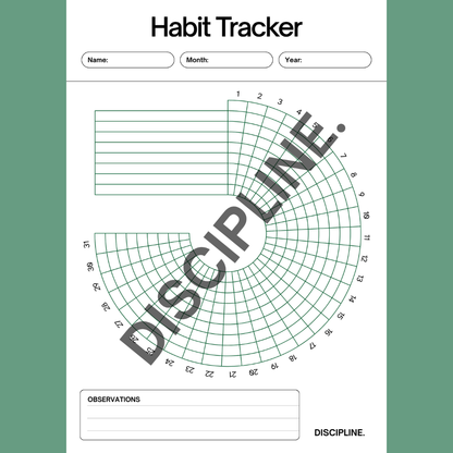 DISCIPLINE. HABIT TRACKER